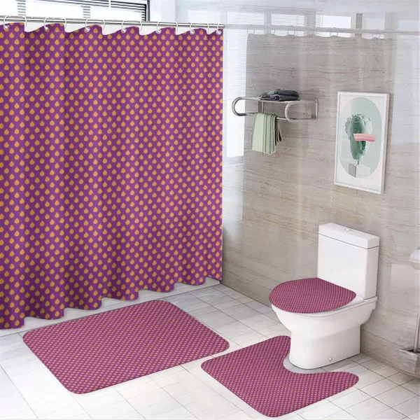 Polka Dot Inspired Pattern on a shower curtain