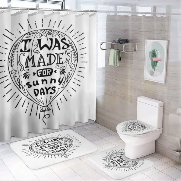 Rays Sunny Days Lover Balloon on a shower curtain