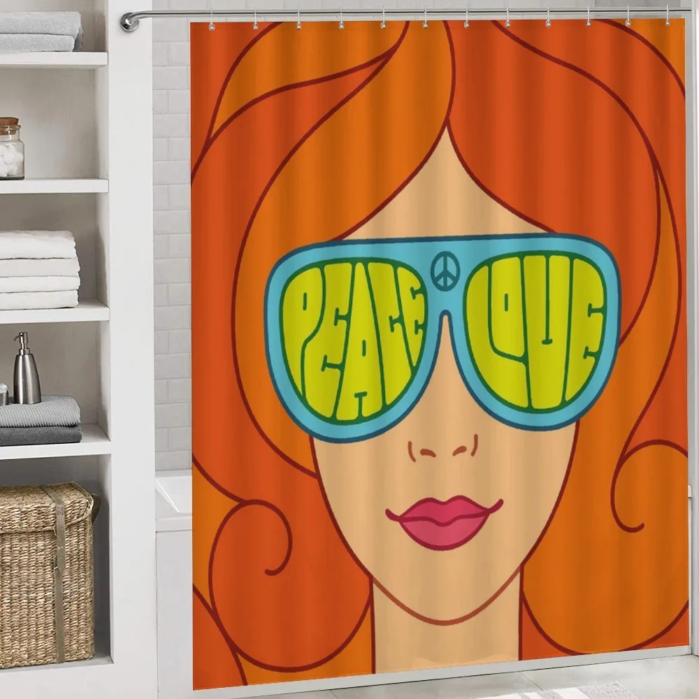 Red Hair Girl Love Peace — Detail 4