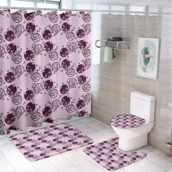 Sakura Blossom Pattern on a shower curtain