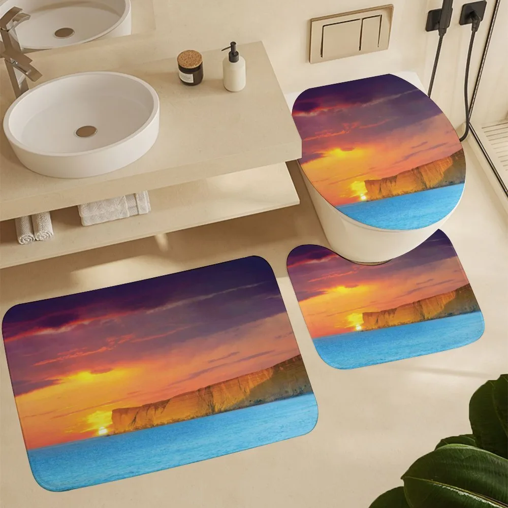Sea Sunset with Cliffs — Detail 5