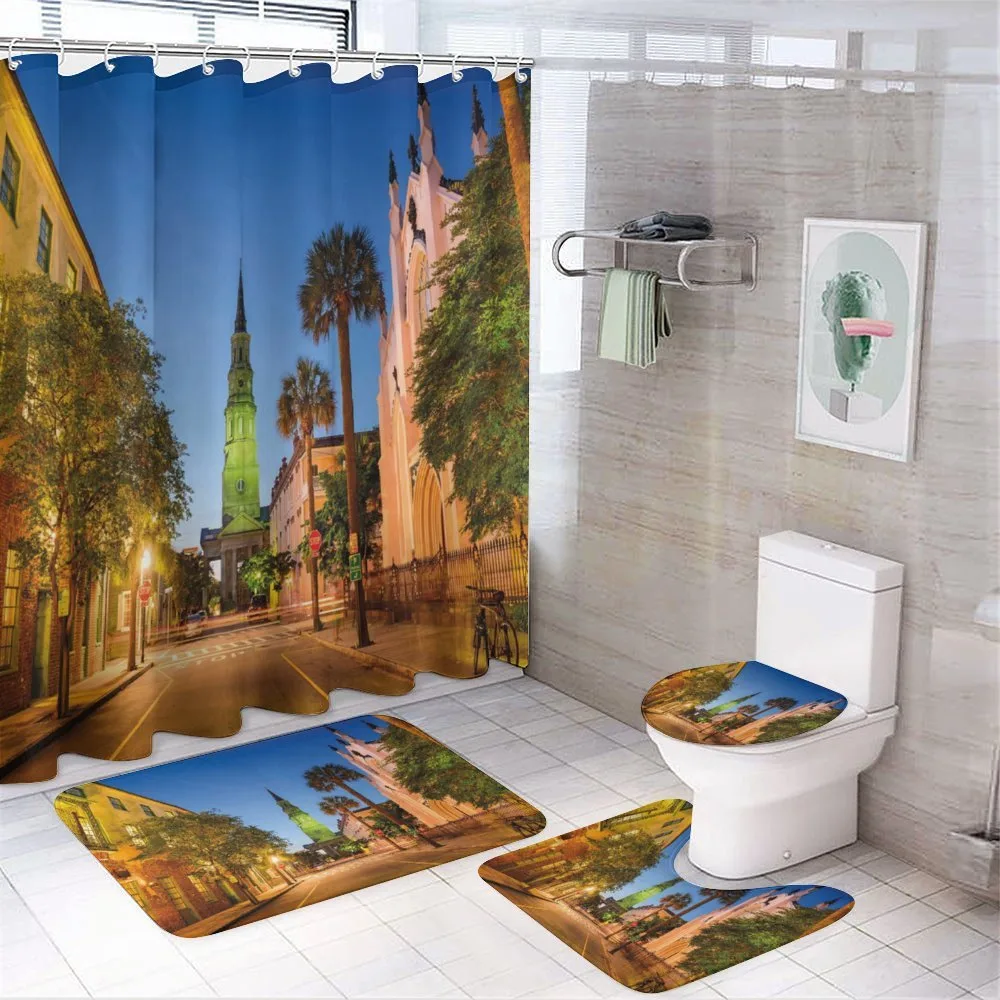 Street at Sunset Scene — Your design