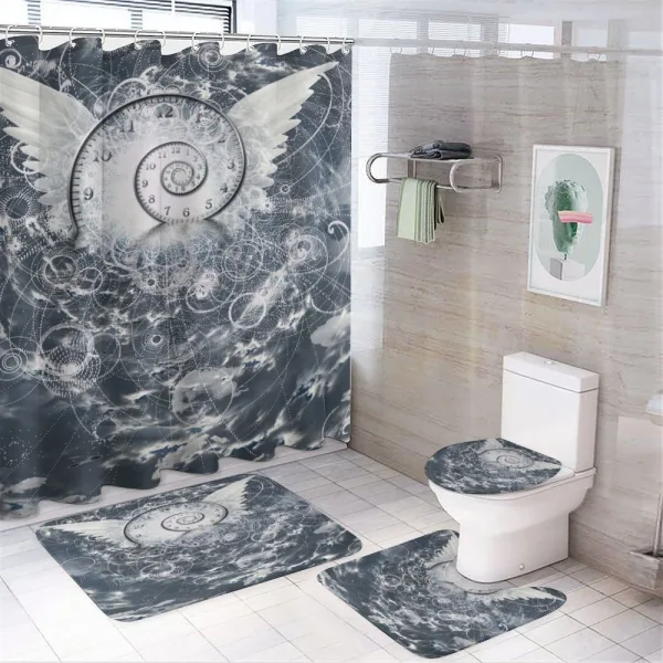 Surreal Cloud Paint on a shower curtain