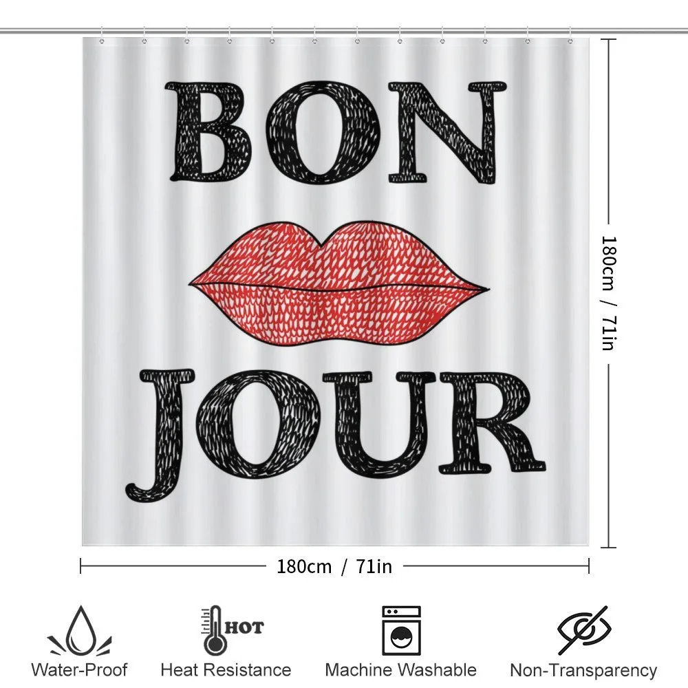 Vintage Bon Jour Words — Detail 2