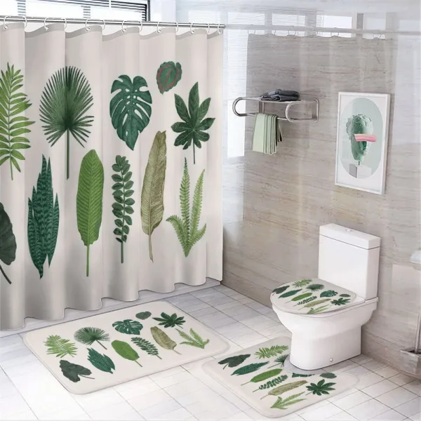 Vintage Botanic Image on a shower curtain