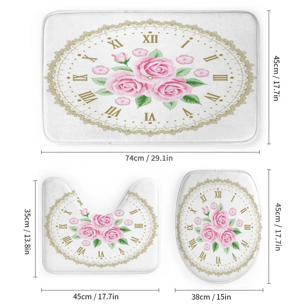 Vintage Clock Roses — Detail 1