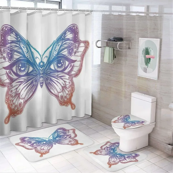 Artwork Design Tattoo on a shower curtain