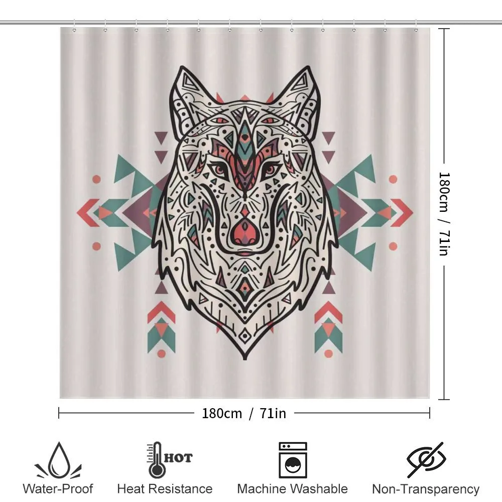Big Wolf Head Ornaments — Detail 2