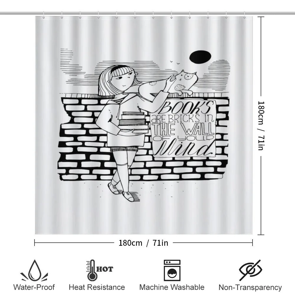 Books are Bricks in Wall — Detail 2