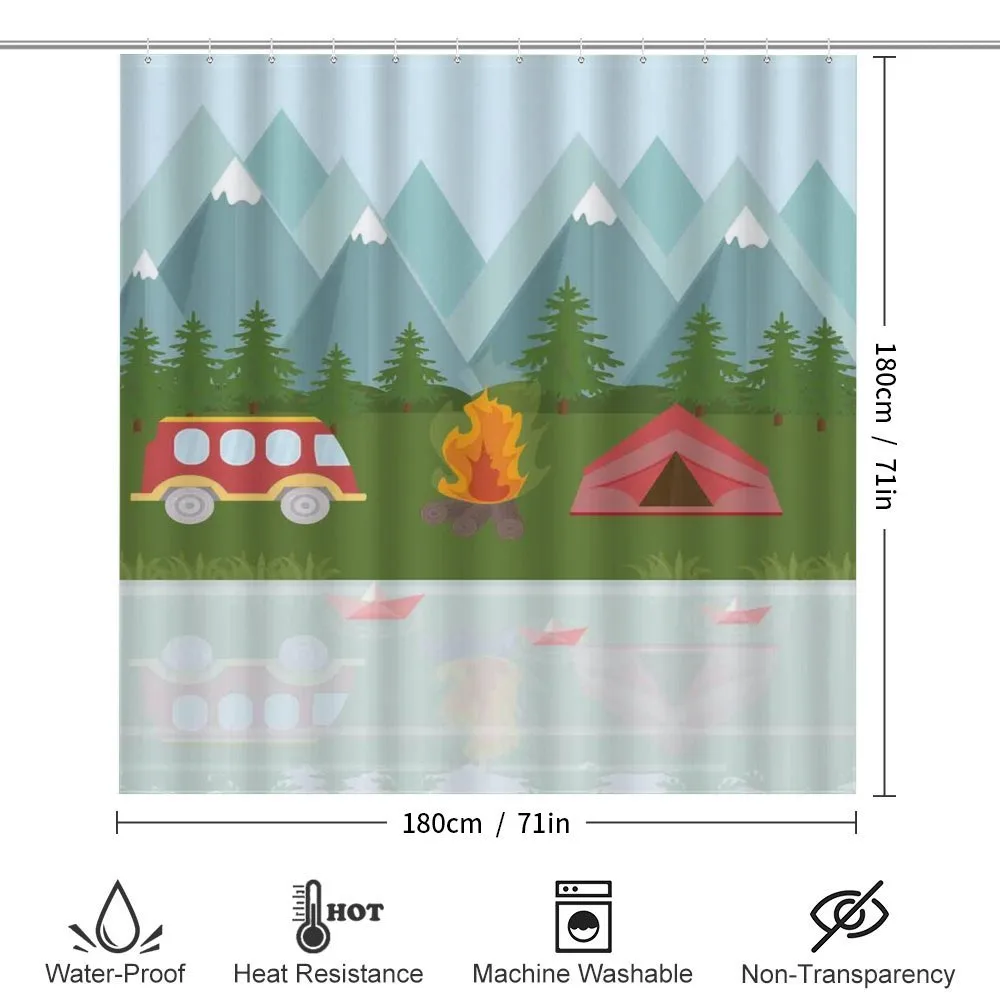 Cartoon Caravan Tent — Detail 2
