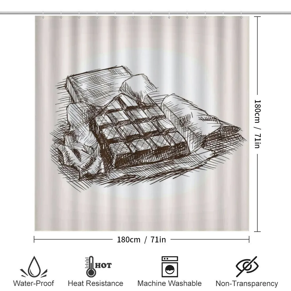 Chocolate Bar Food Sketch — Detail 2