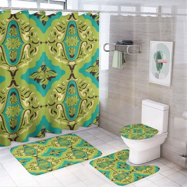 Classical Motifs on a shower curtain
