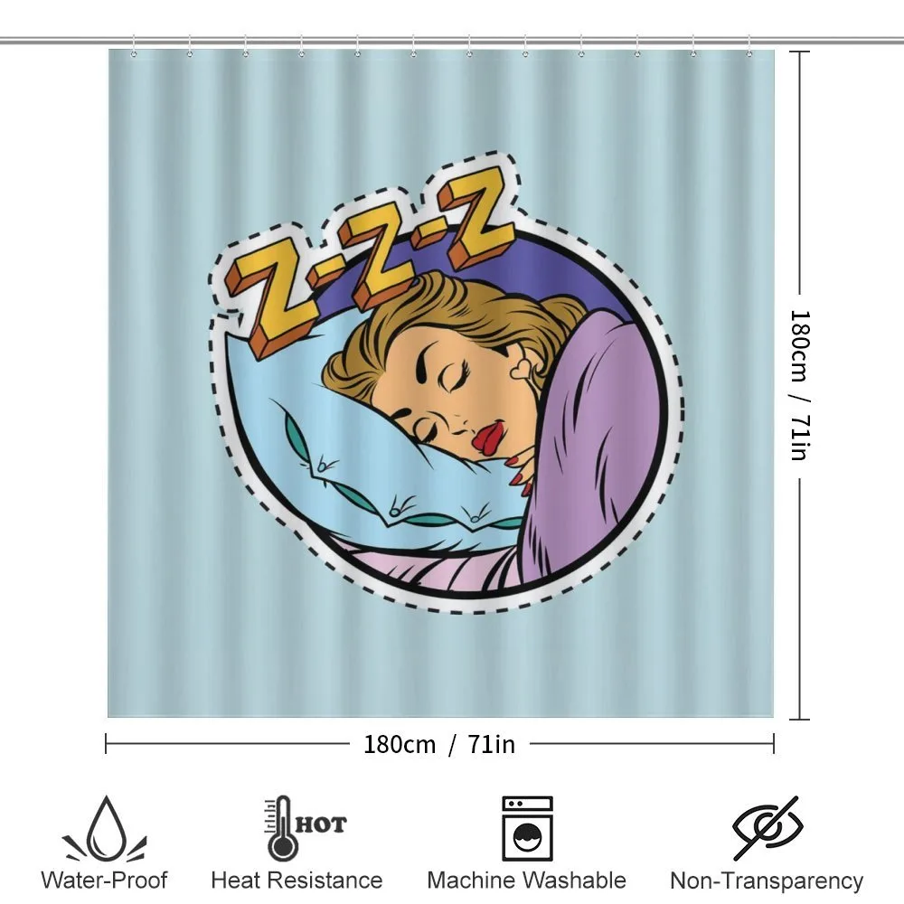 Comic Book Sleeping Girl — Detail 2