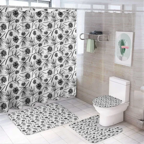 Gardening Plants Theme on a shower curtain