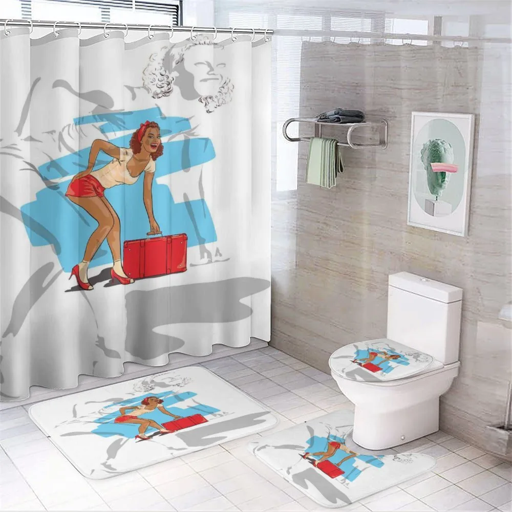 Girl and Suitcase — Your design