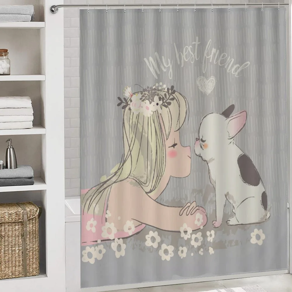 Girl Little Puppy — Detail 4