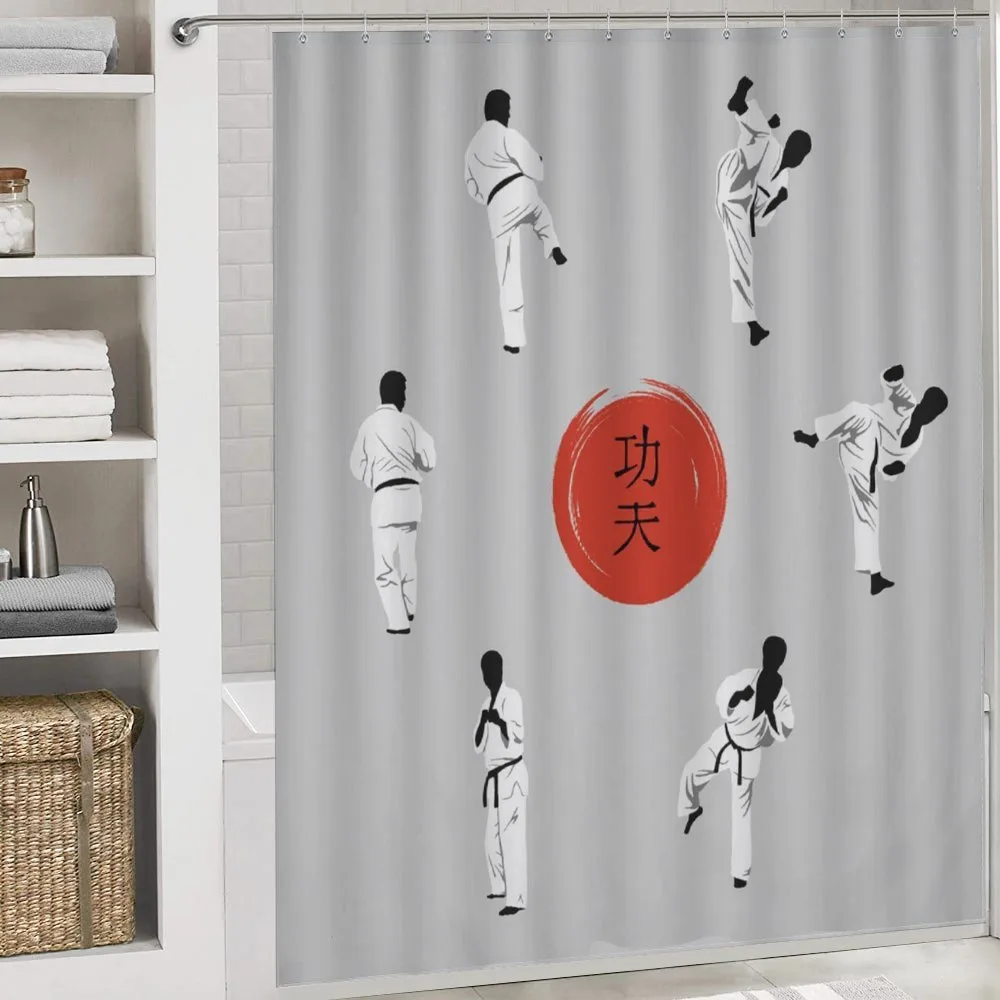 Men in Karate Clothes Moves — Detail 4