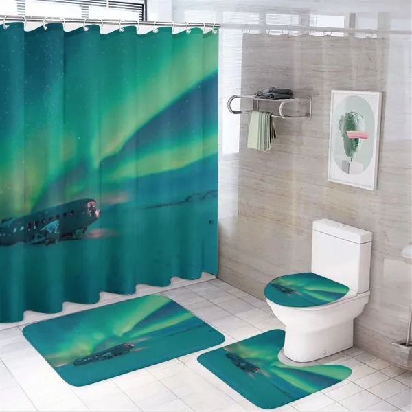 Misty Winter Day on a shower curtain