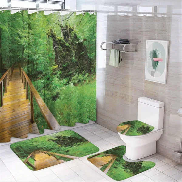 Path Rainforest Hiking on a shower curtain