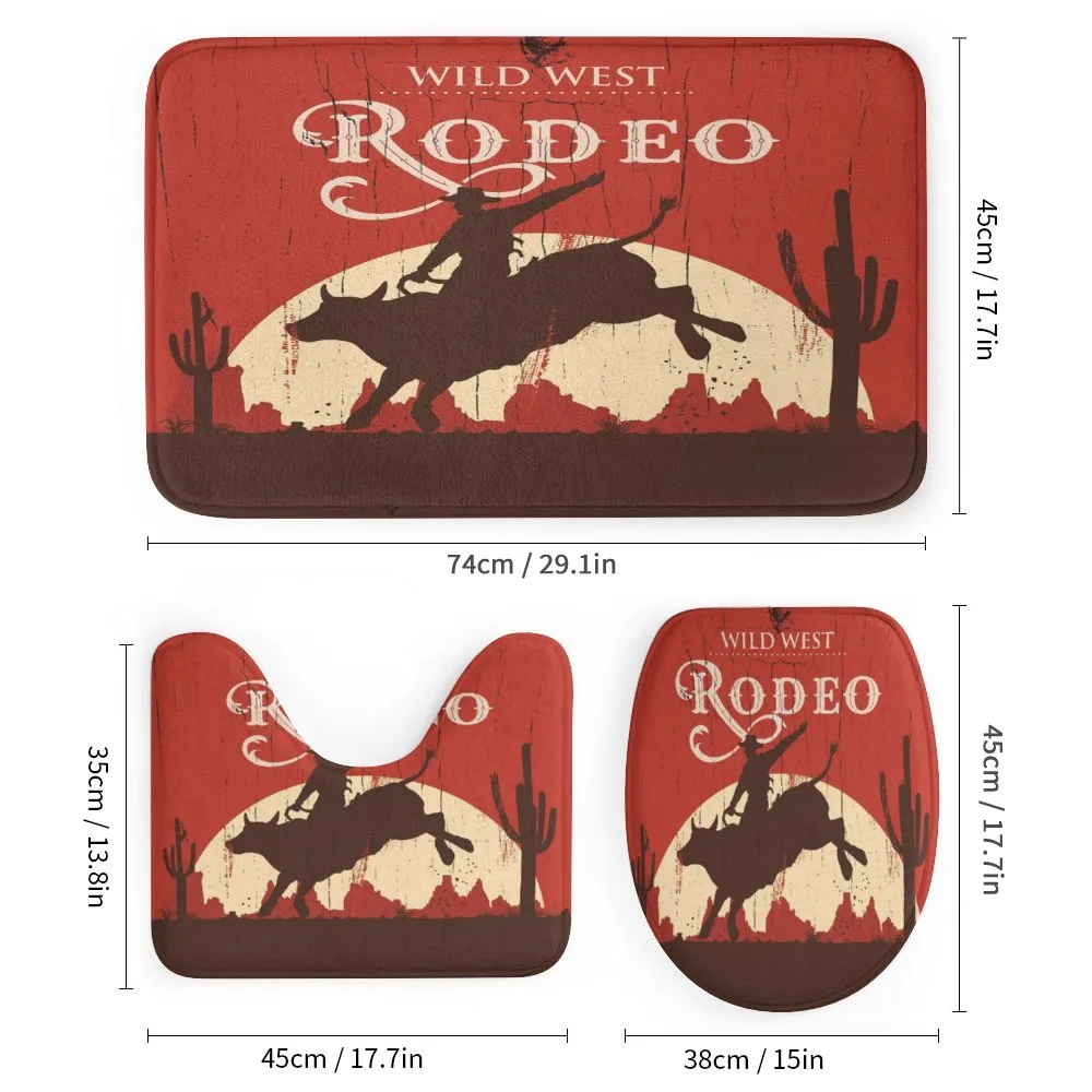 Rodeo Cowboy Rides Bull — Detail 1