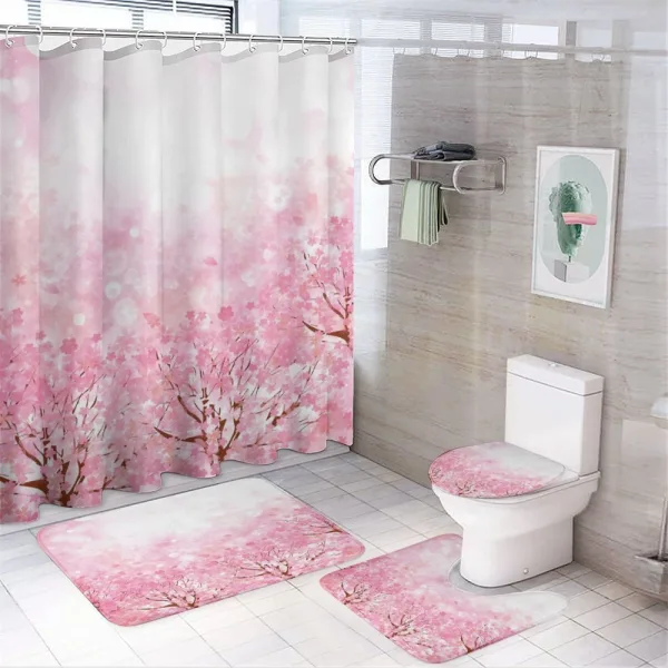 Romatic Sakura Tree on a shower curtain