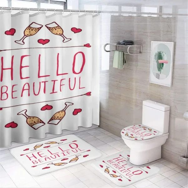 Valentines Celebration on a shower curtain
