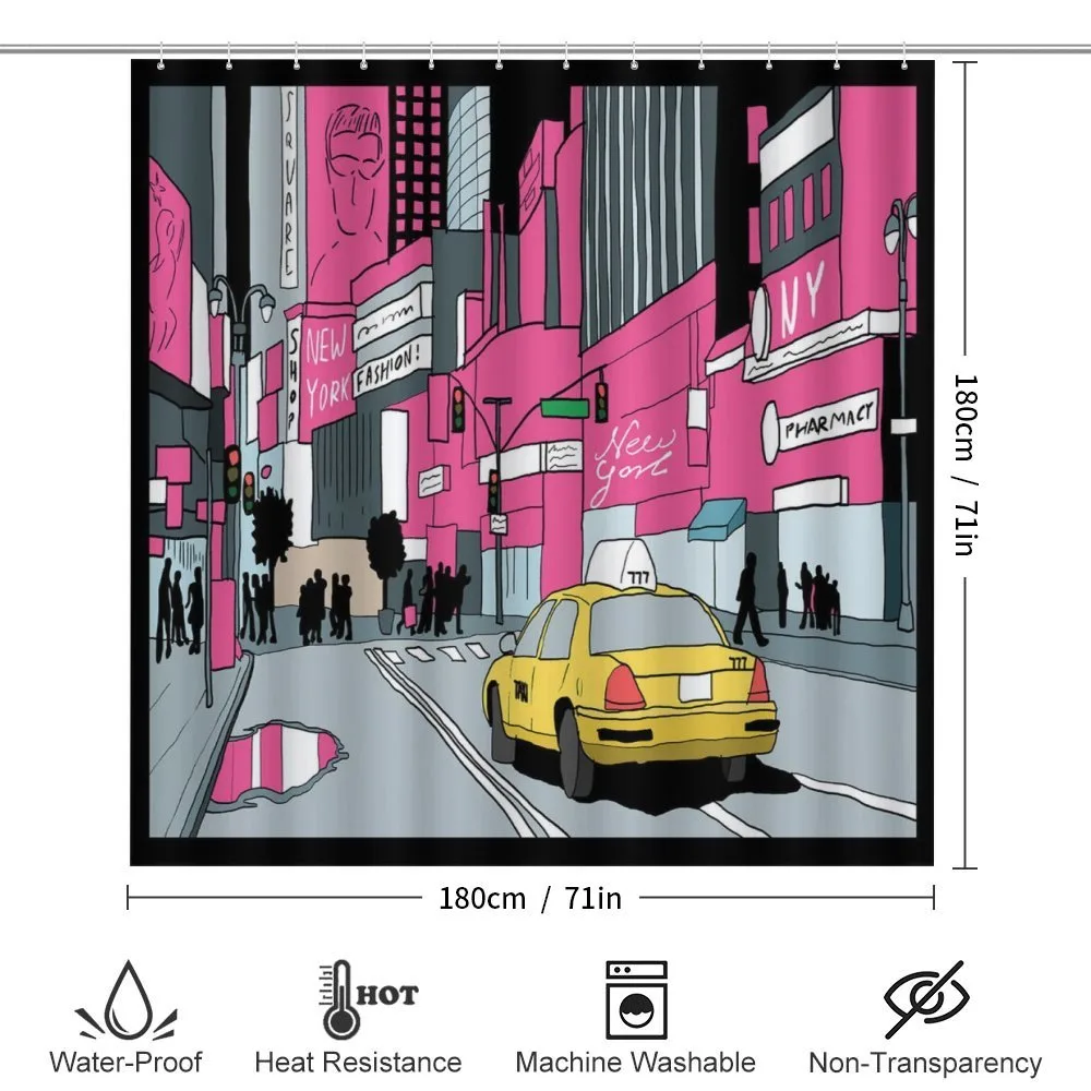 View of Manhattan and Taxi — Detail 2