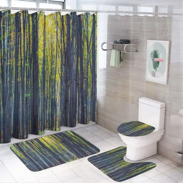 Autumn Woodland Nature on a shower curtain