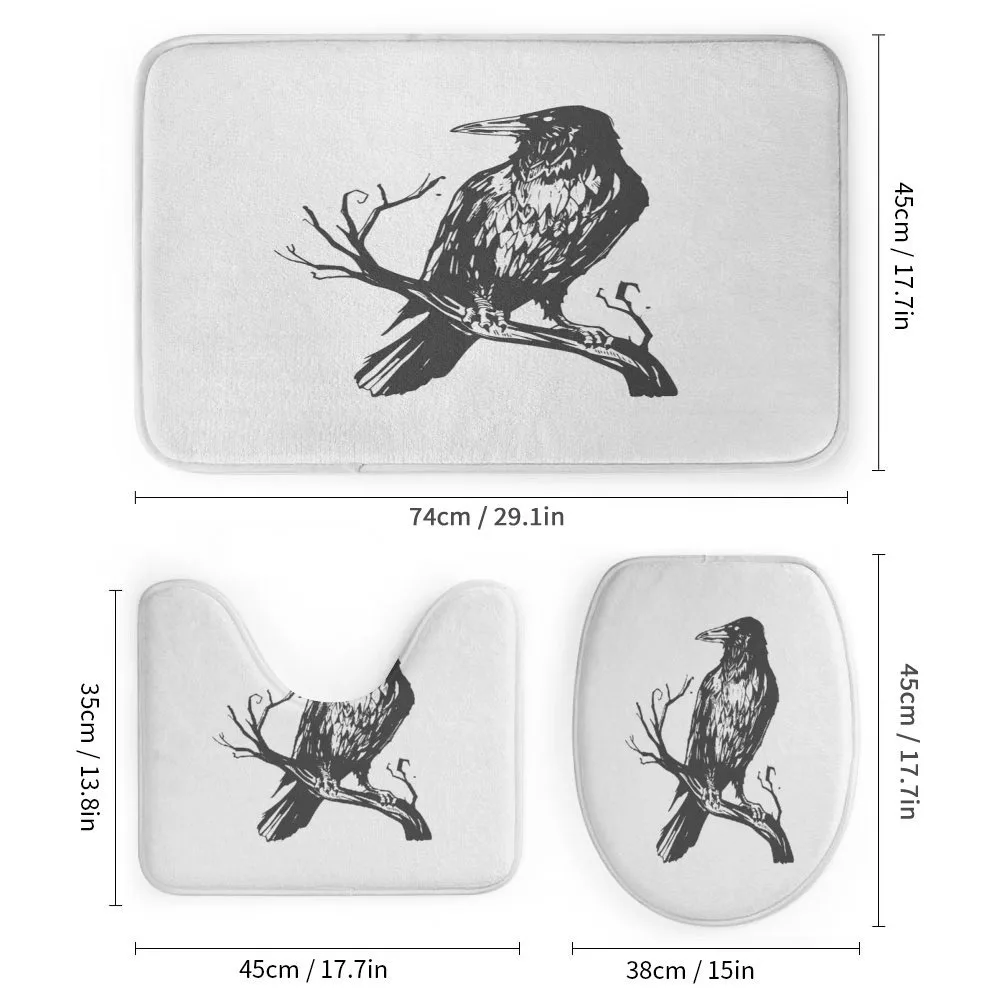 Bird on Bare Branch Art — Detail 1