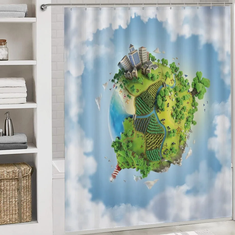 Cartoon Globe Greenery — Detail 4
