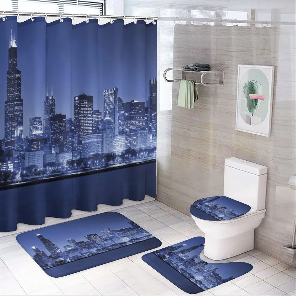 Chicago Skyline Night — Your design