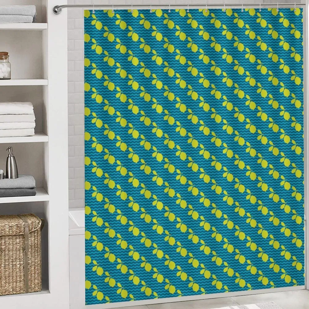 Citrus Motif Zigzag Backdrop — Detail 4