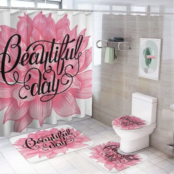 Day on Dahlia on a shower curtain