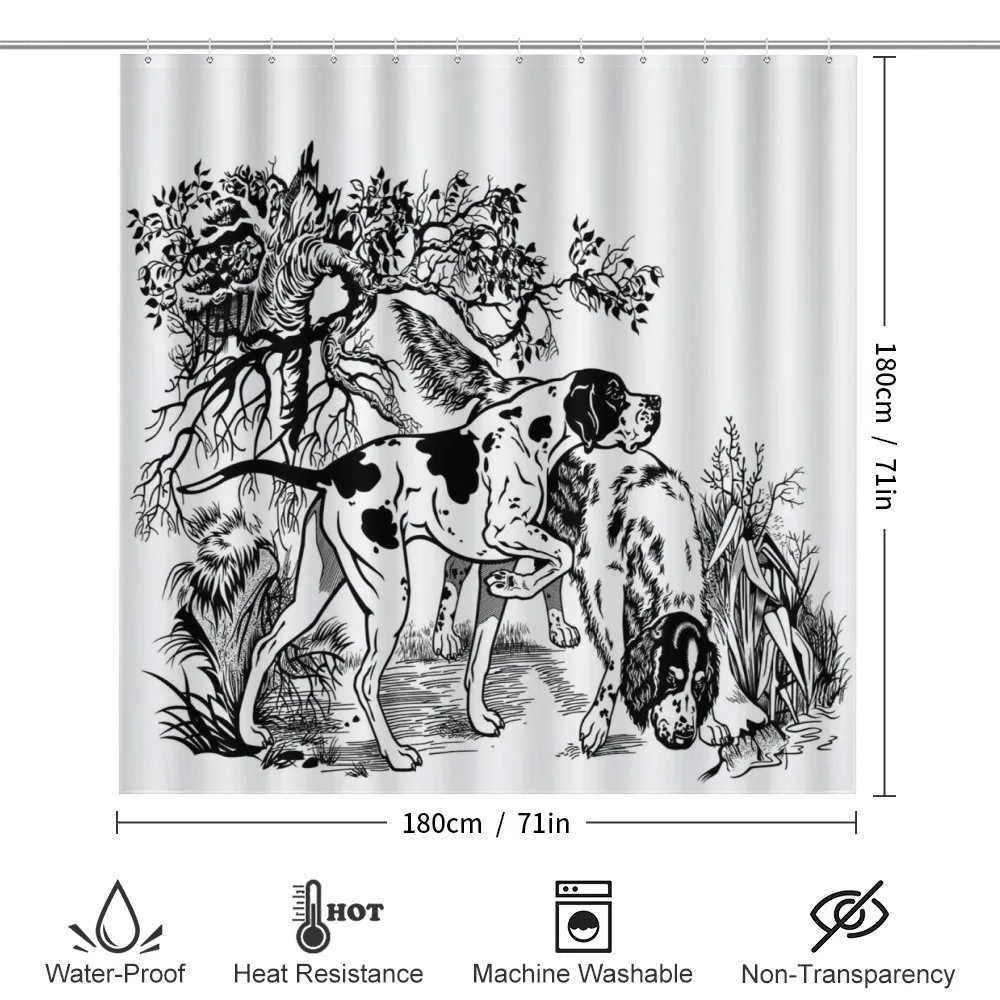Dogs in Forest — Detail 2