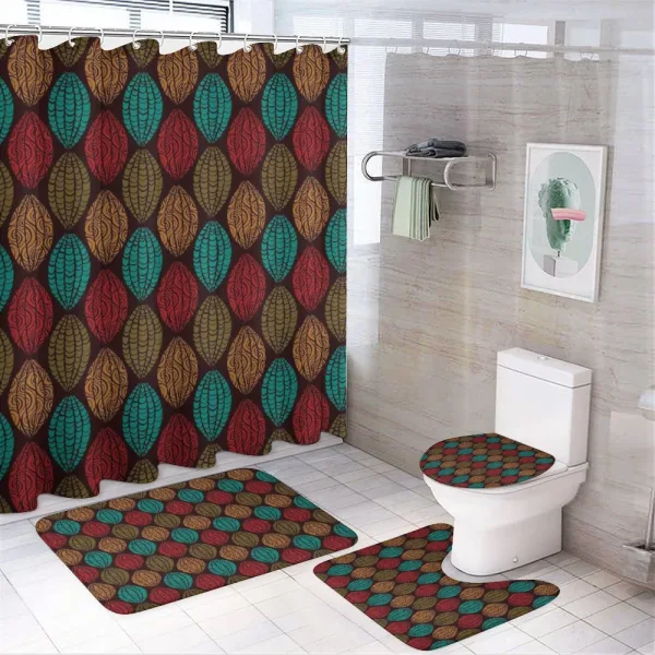 Eastern Native Art on a shower curtain