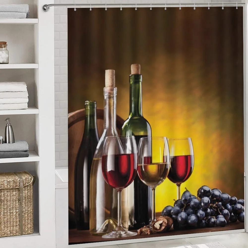 Grapes Bottles and Glasses — Detail 4