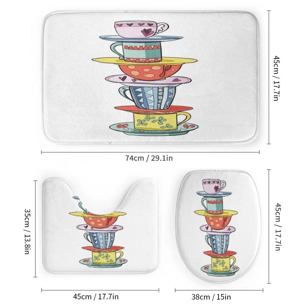 Hand Drawn Art Colorful Cups — Detail 1