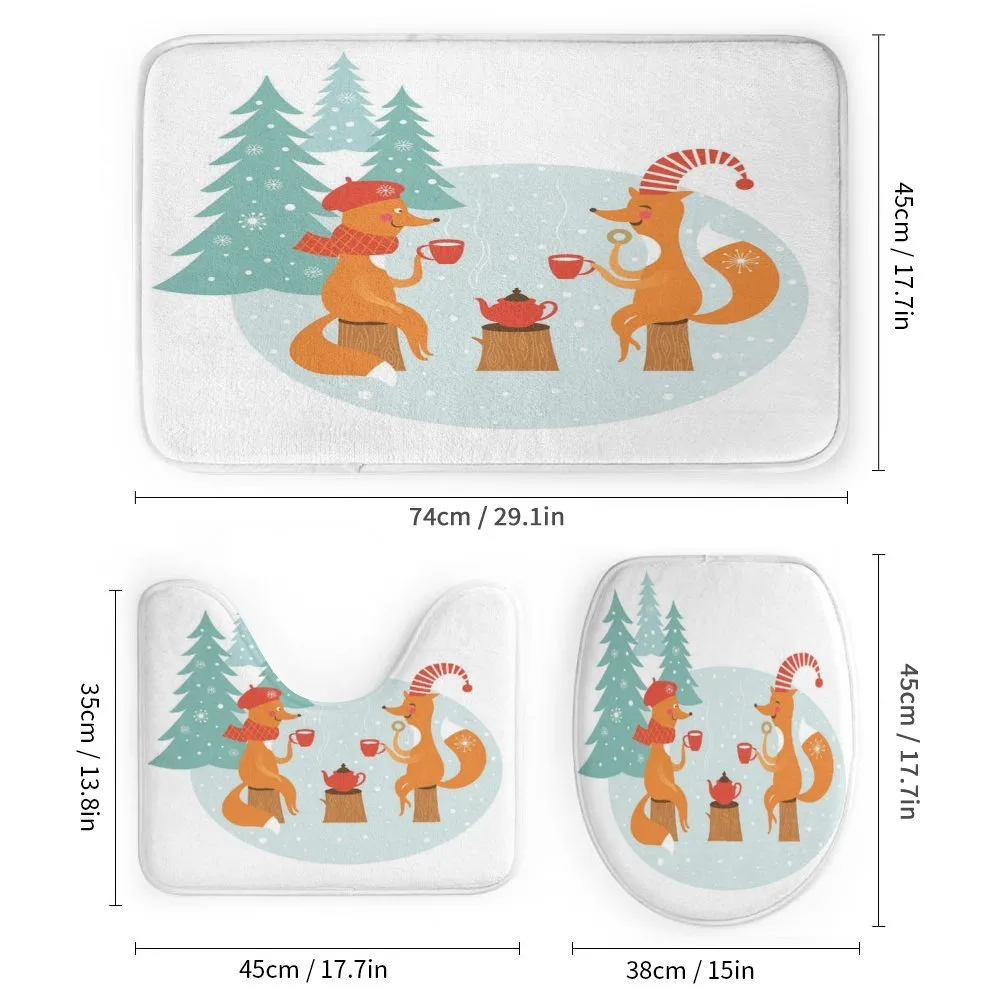 Happy Foxes Winter — Detail 1