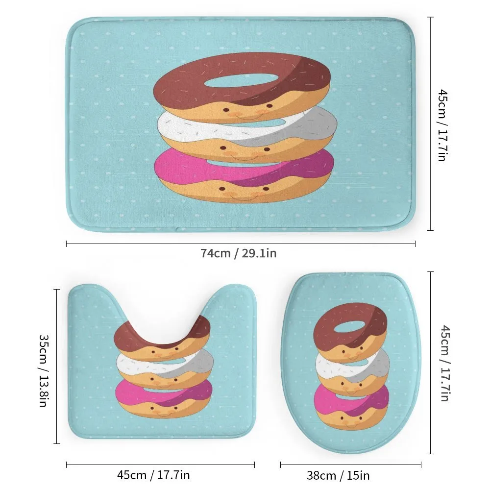 Kawaii Cartoon Donuts — Detail 1