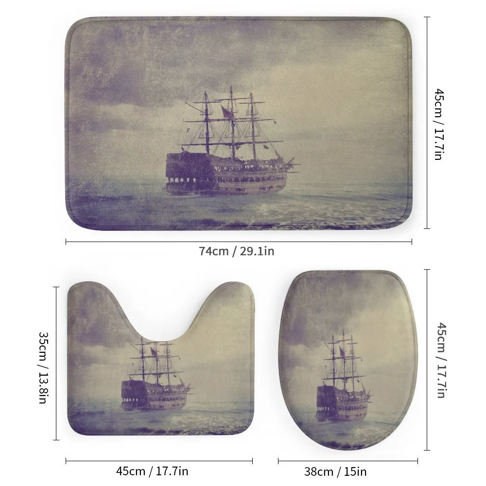 Old Pirate Ship in Sea — Detail 1