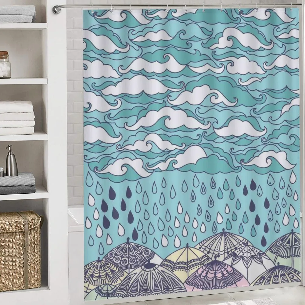 Rain and Umbrellas Fall — Detail 4