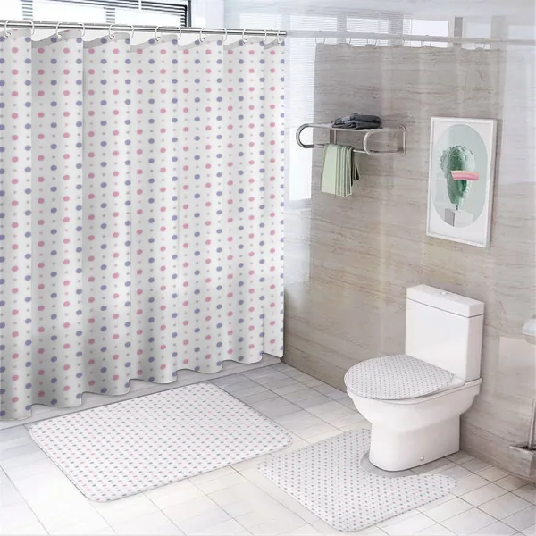 Simplistic Rounds on a shower curtain