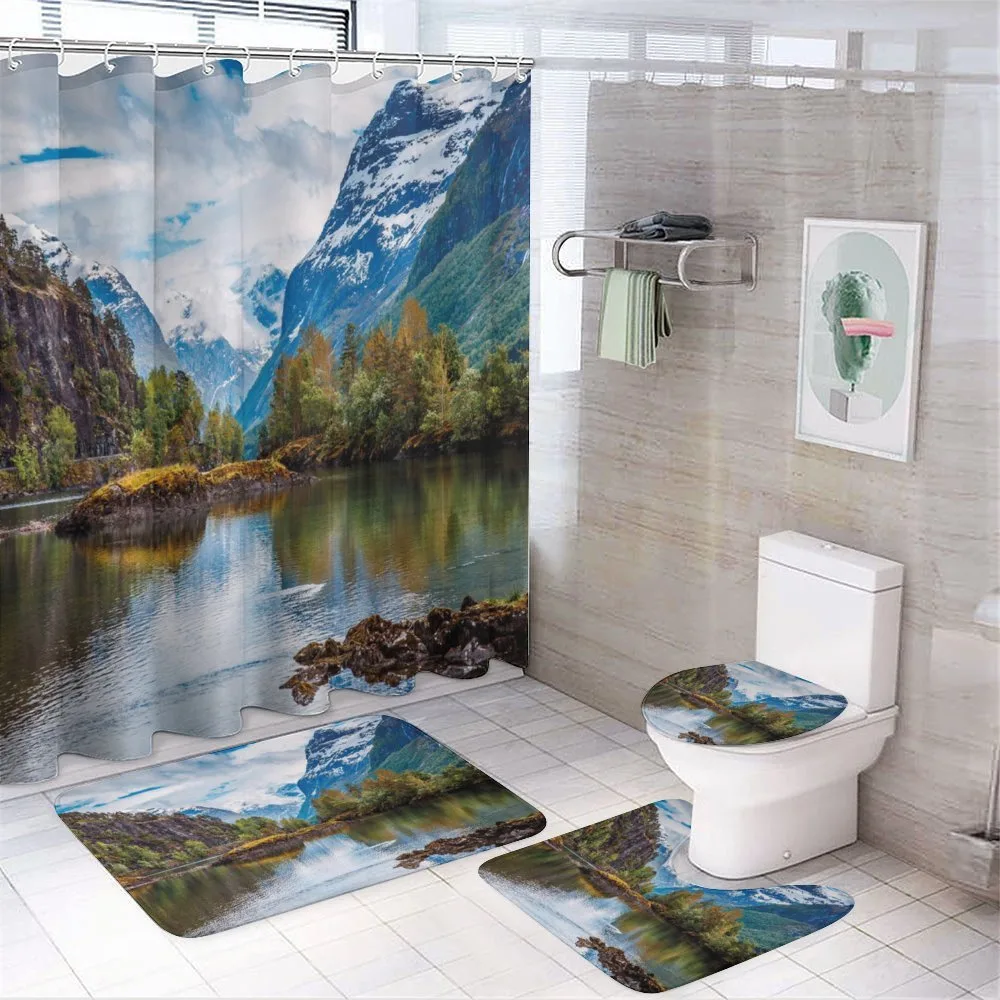 Snowy Norway Mountains — Your design