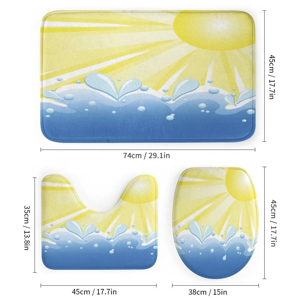 Vector Sun Wavy Sea — Detail 1