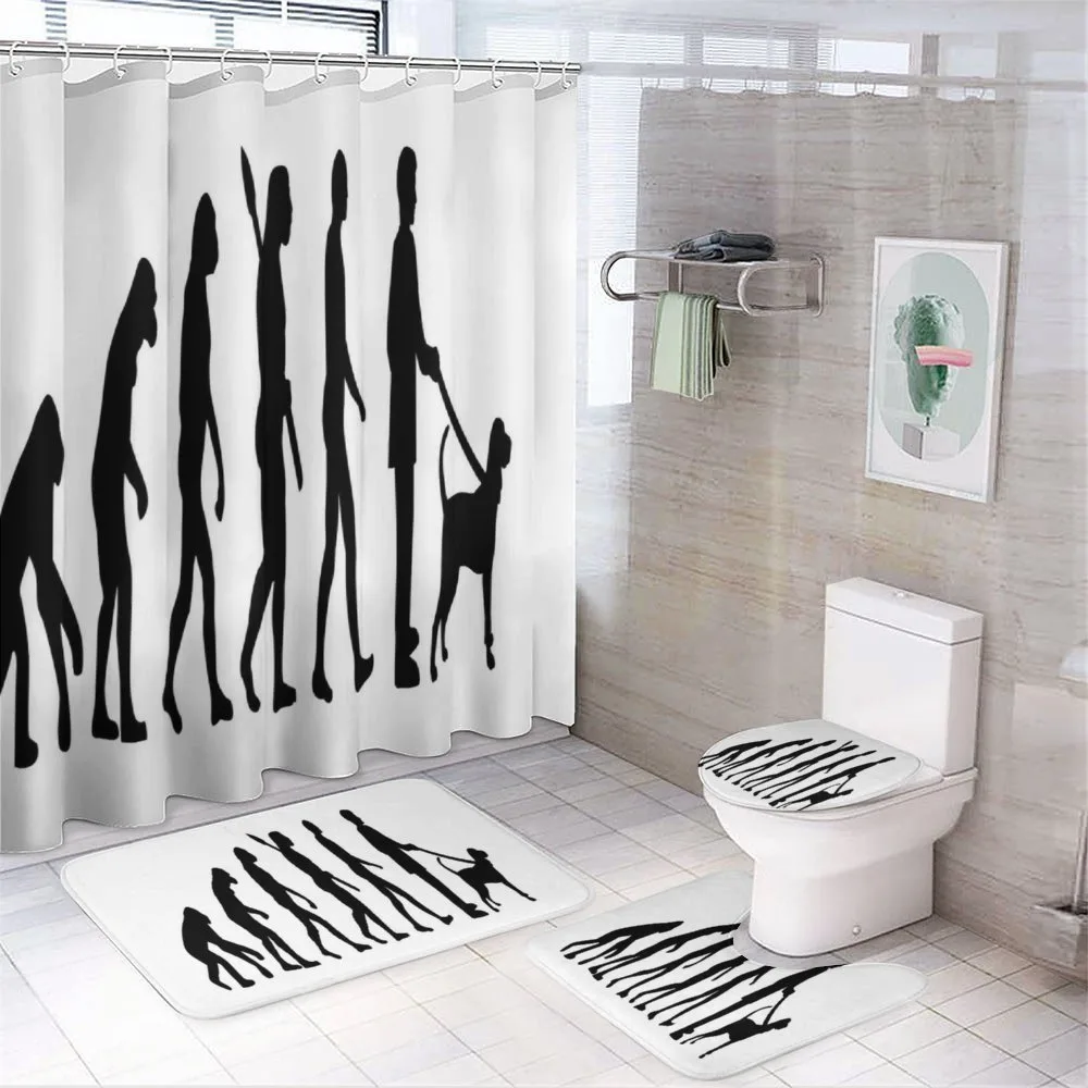 Ape to Man with Dog Pet — Your design