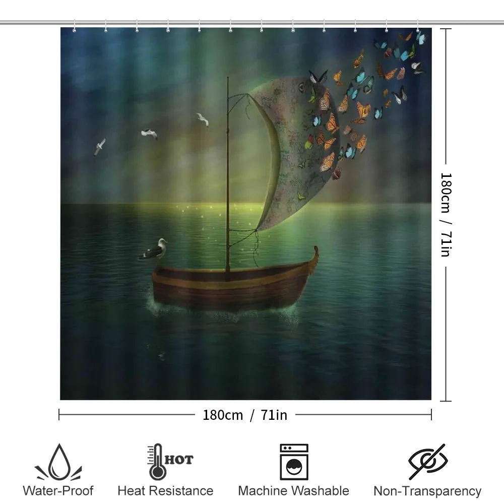 Boat Sailing in a Calm Sea — Detail 2