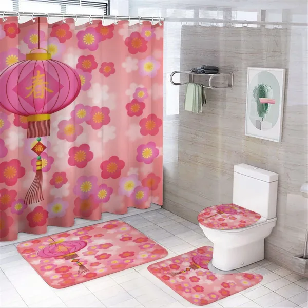 Cherry Blossom New Year on a shower curtain