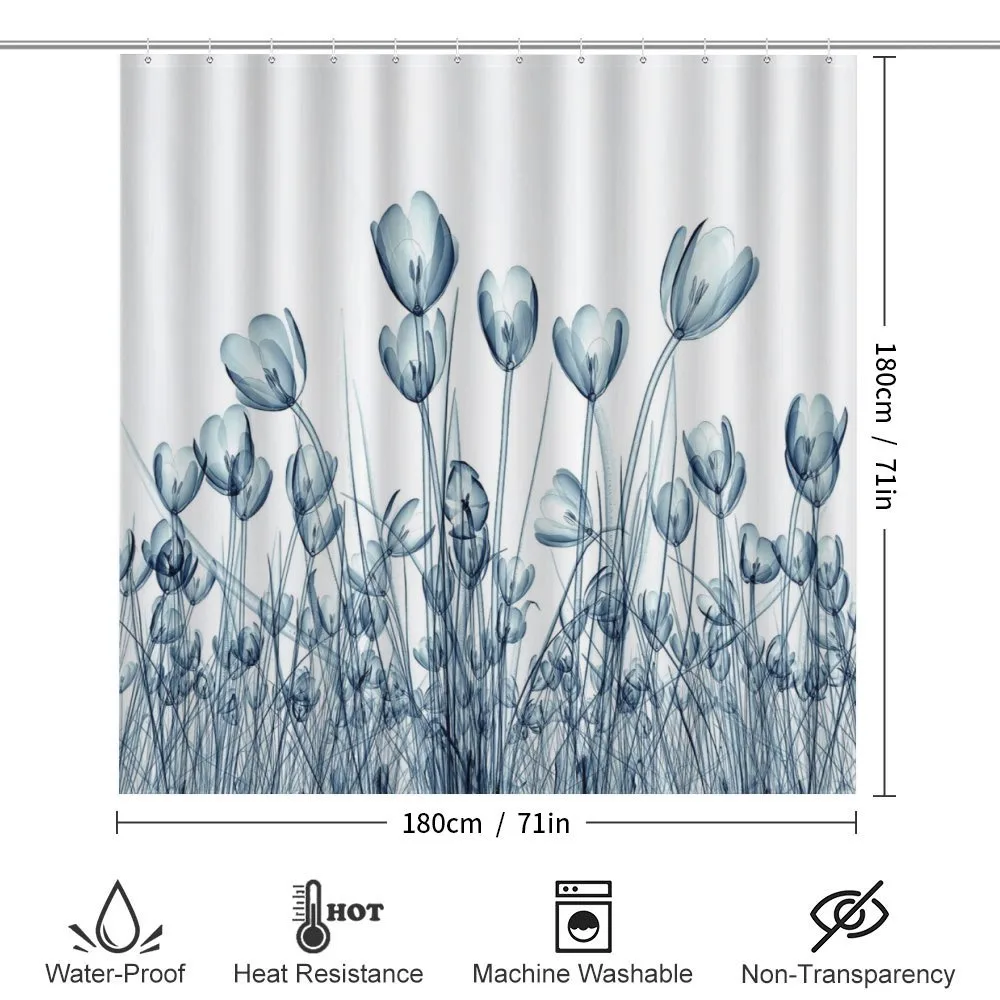 Crocus Flower Field in Xray — Detail 2