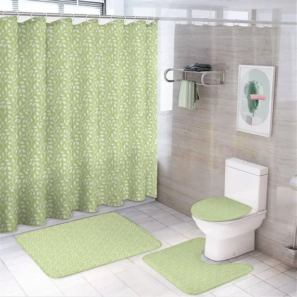 Curvy Twigs Botanical on a shower curtain
