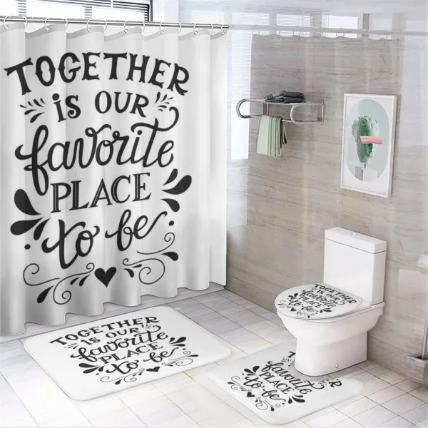 Family Love Saying Art on a shower curtain